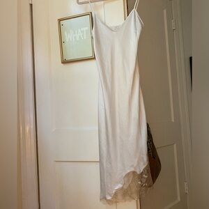 aritzia lace slip dress